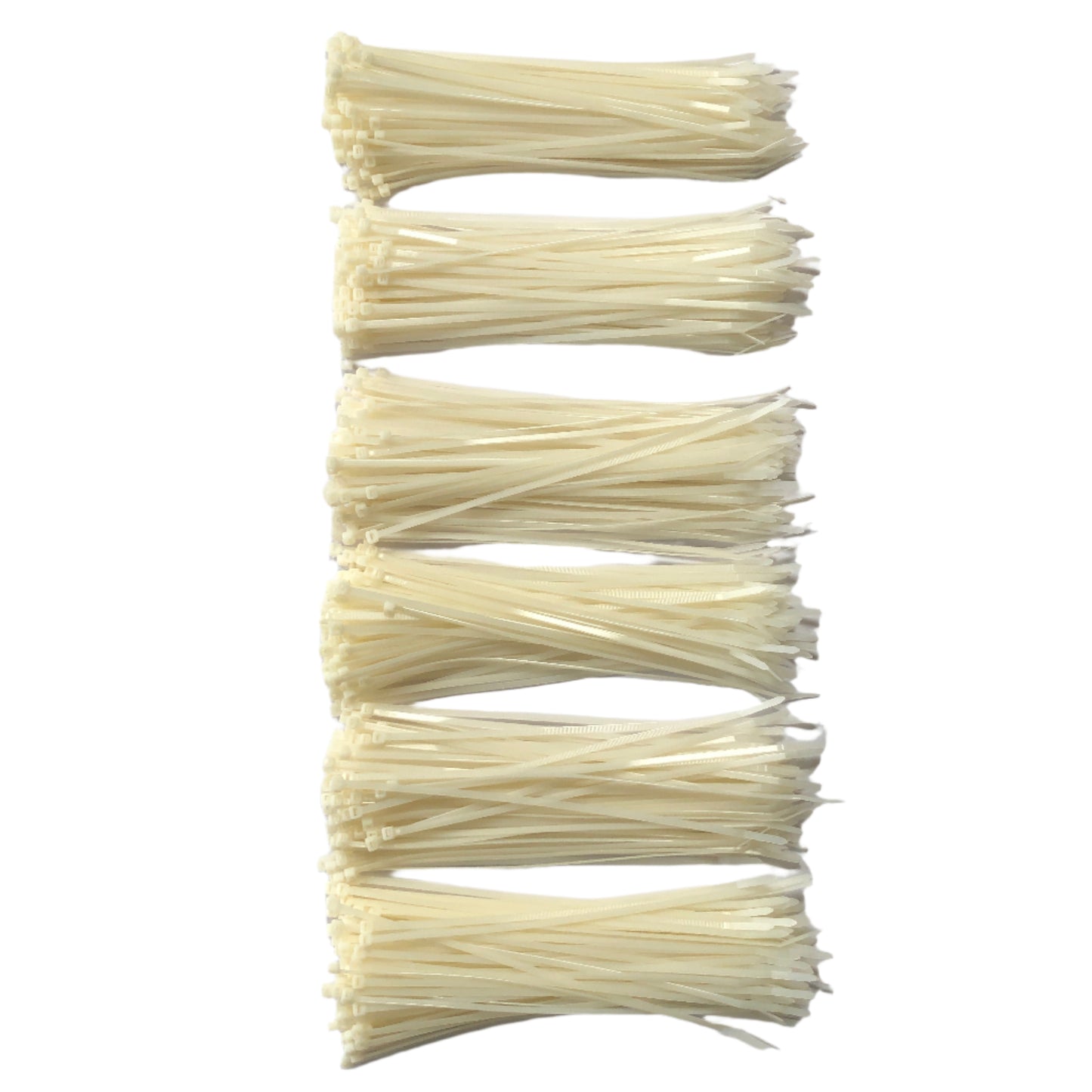 Cable Ties 300mm x 4.8mm Natural Nylon Plastic Zip Tie Wraps Fastener