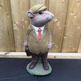 Surrey Stoneware - Ratty - Wind In The Willows - Stone Garden Ornament - Rat107