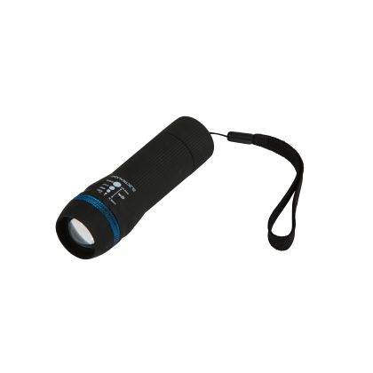 Electralight 1W LED Rubber Zoom Torch, With Batteries
