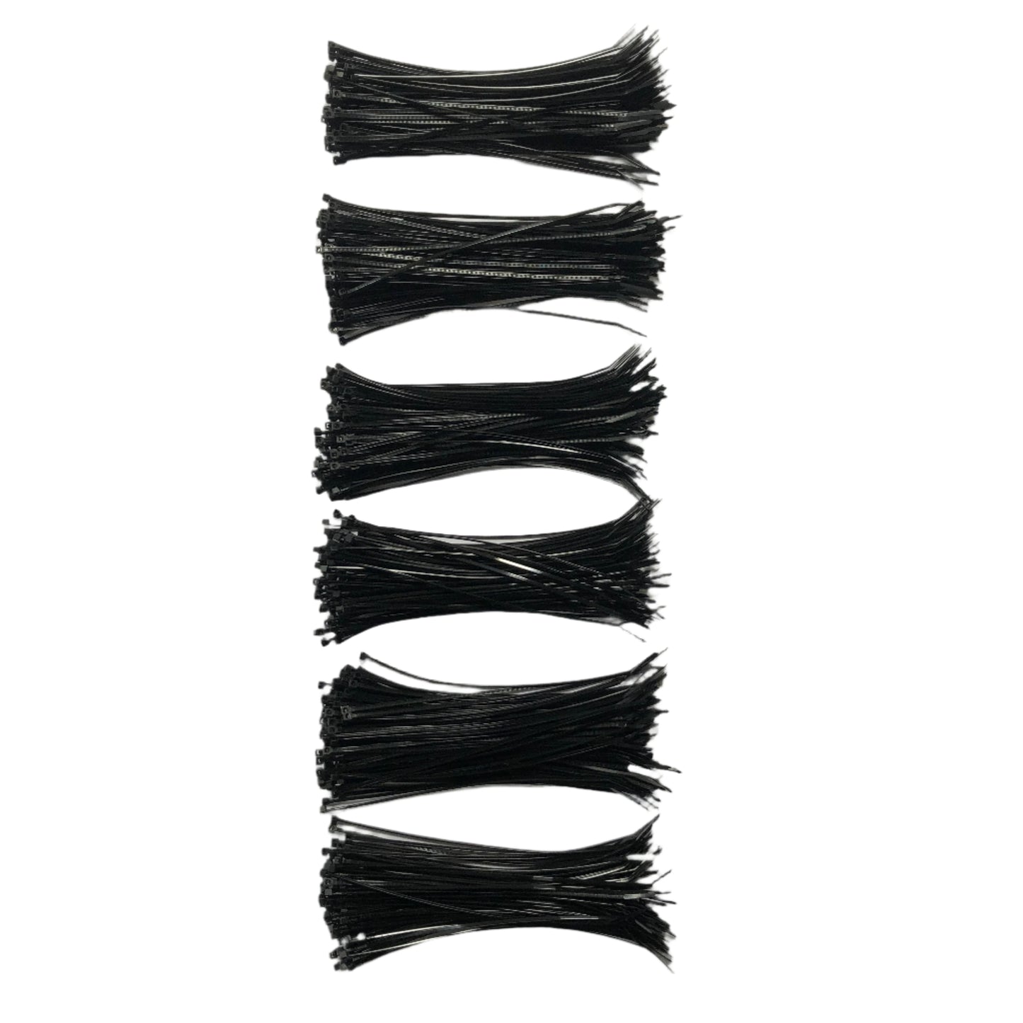 Cable Ties 200mm x 2.5mm Black Nylon Plastic Zip Tie Wraps Fastener