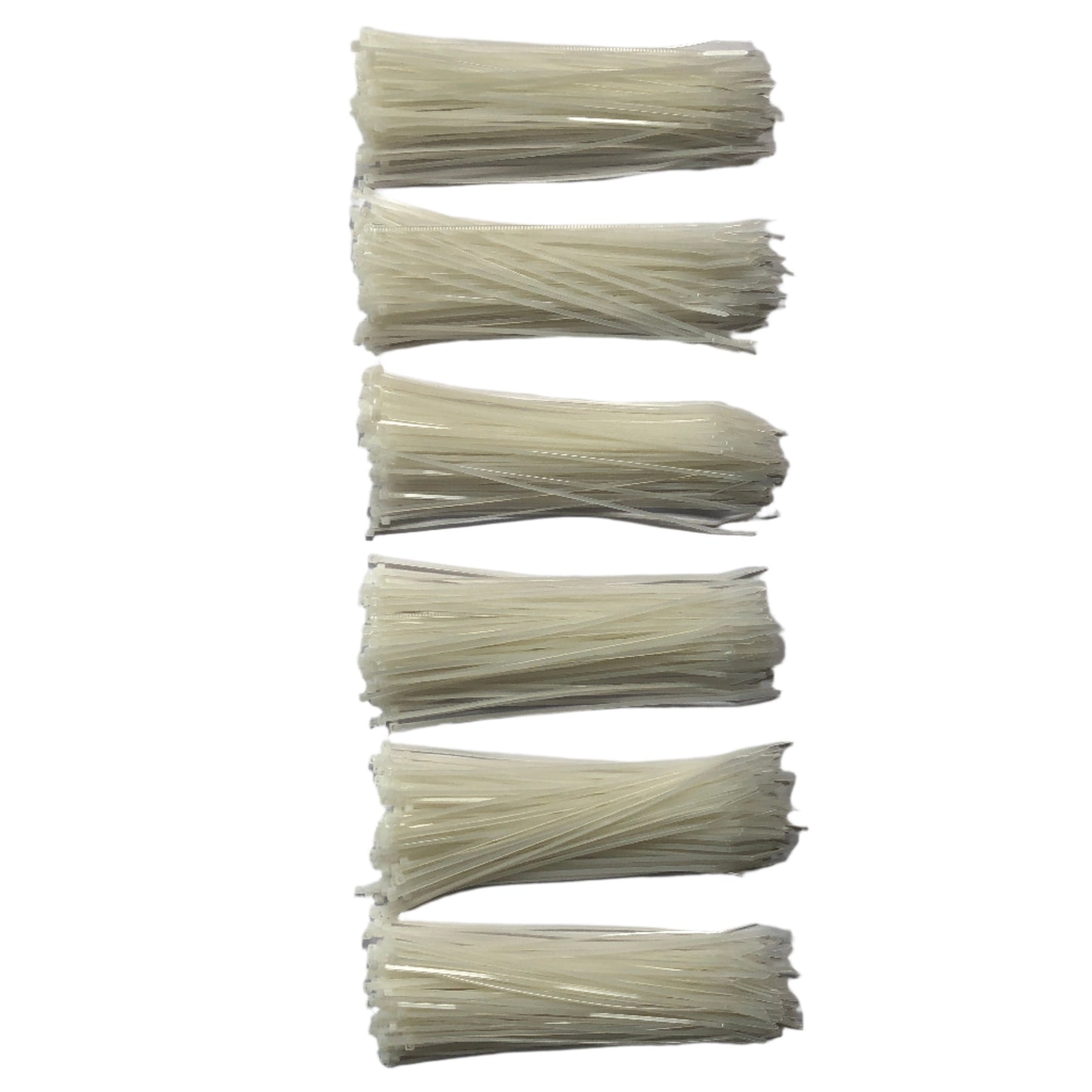 Cable Ties 200mm x 2.5mm Natural Nylon Plastic Zip Tie Wraps Fastener