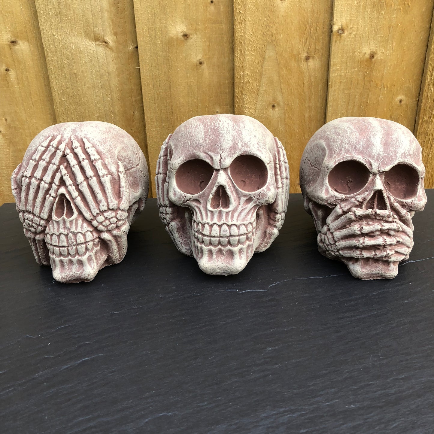 Surrey Stoneware - Skulls - 3 Wise Skulls - Skulls3