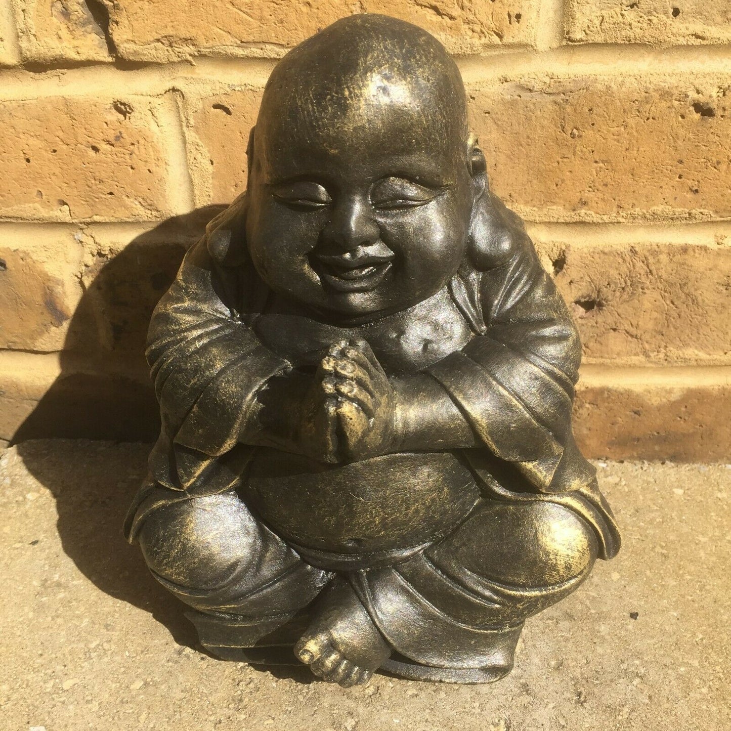 Surrey Stoneware - Buddha Praying - Gold Patina - Buddha125