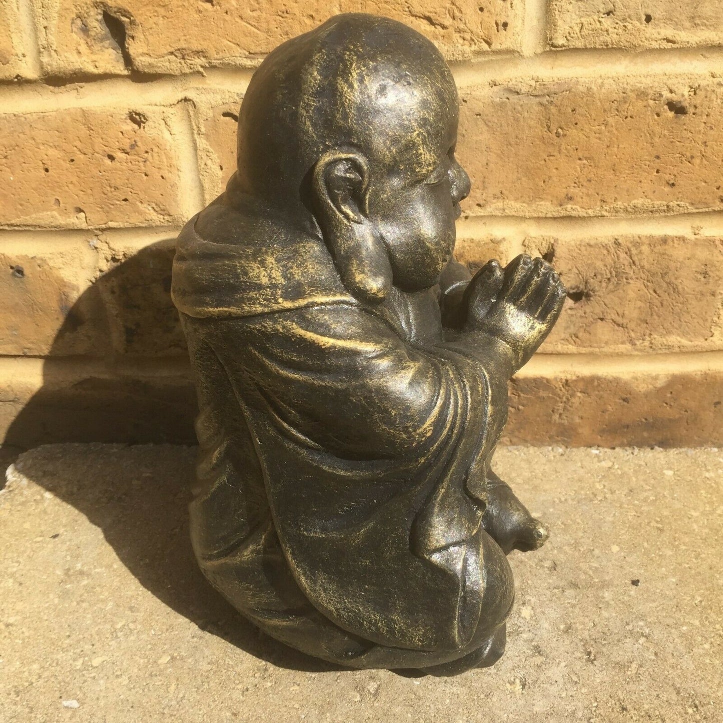 Surrey Stoneware - Buddha Praying - Gold Patina - Buddha125