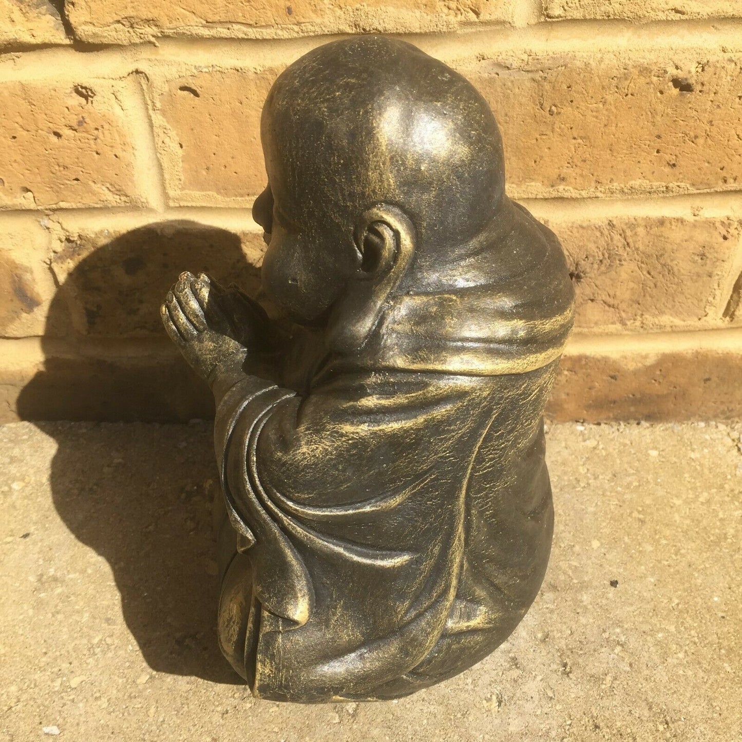 Surrey Stoneware - Buddha Praying - Gold Patina - Buddha125