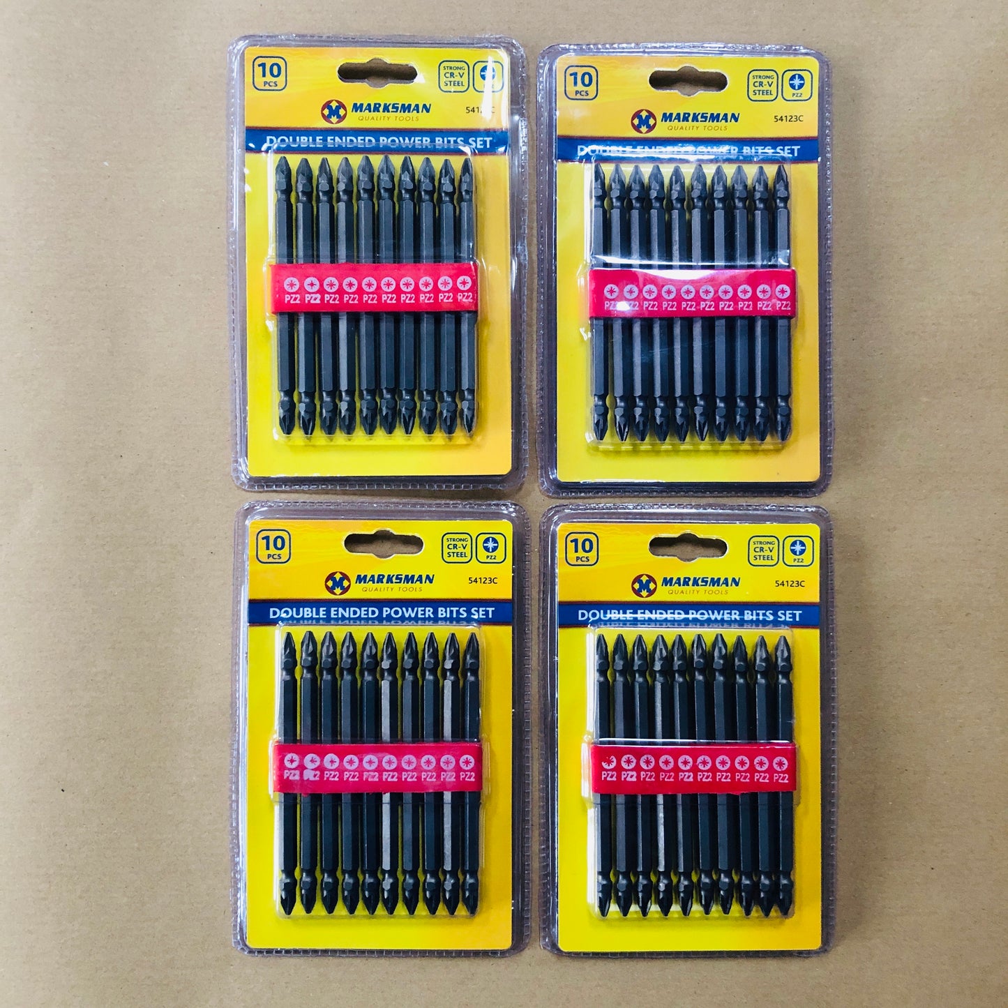 Marksman 10pc x 110mm PZ2 Pozi #2 No.2 Double Ended Screwdriver Drill Driver Power Bits