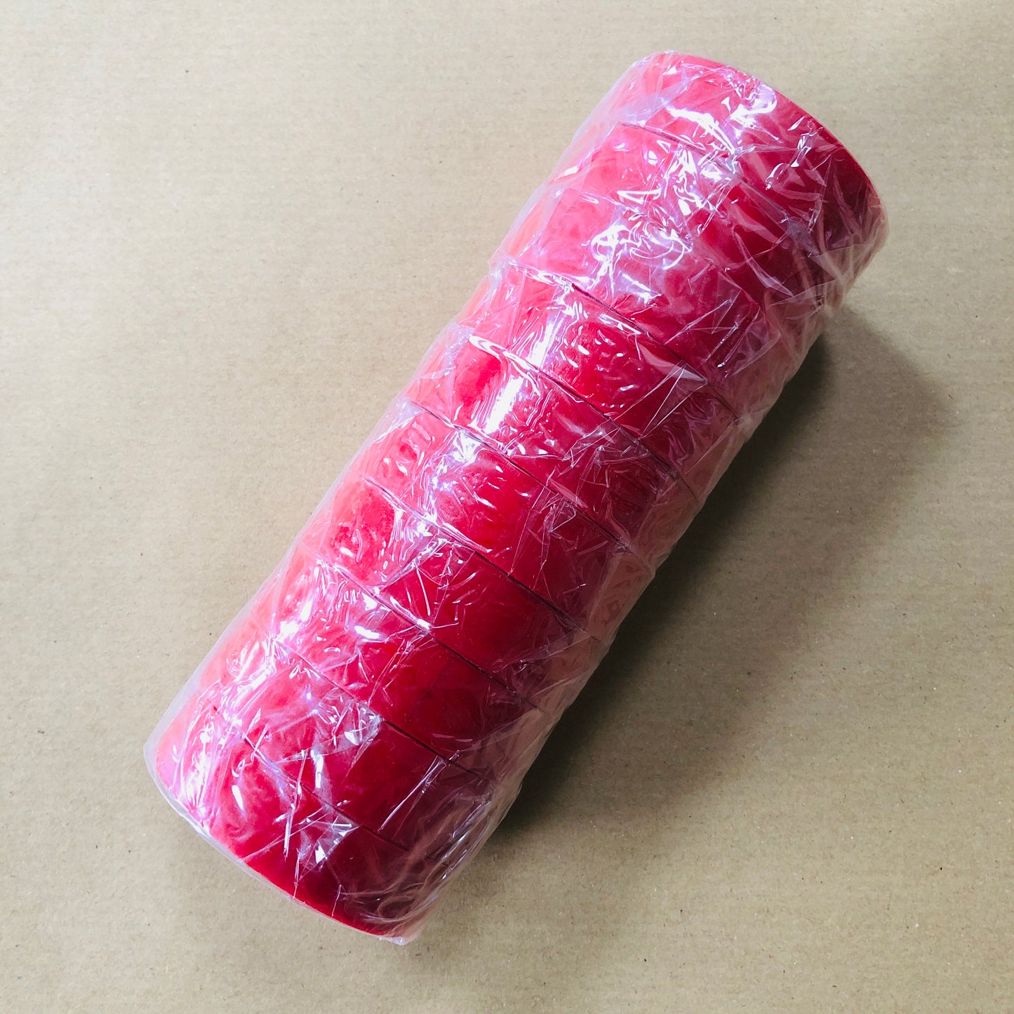10 Rolls Of Red Electrical Pvc Insulation Insulating Tape 19mm x 20m Tapes