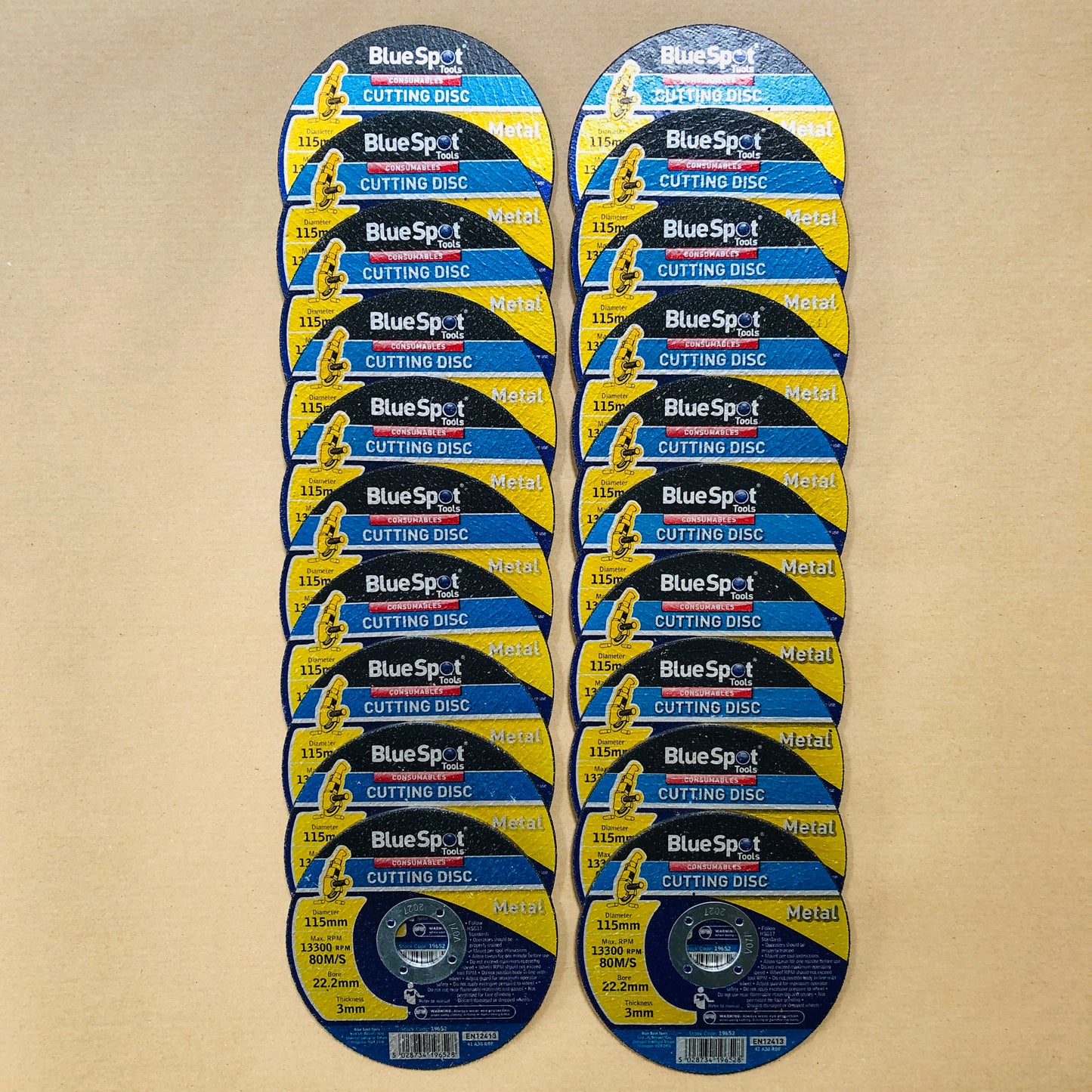 20 Metal Cutting Discs 4.5" / 115mm Angle Grinder Normal Alloy Steel Non-Ferrous