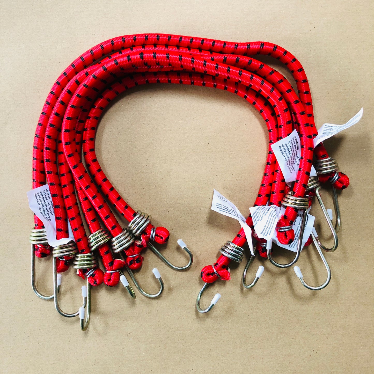 Bungees - 6 Heavy Duty Bungee Cords 60cm / 24" Long