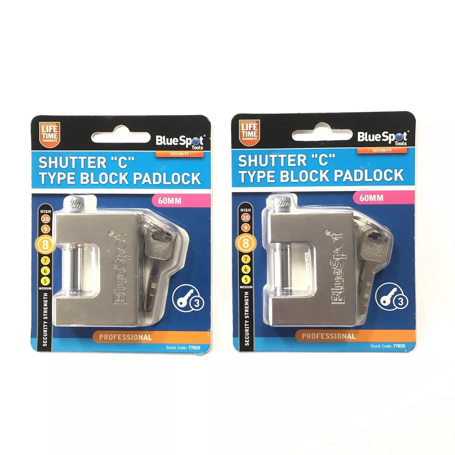 Shutter C Type Block Padlock High Security Shipping Container Chain Lock 60mm