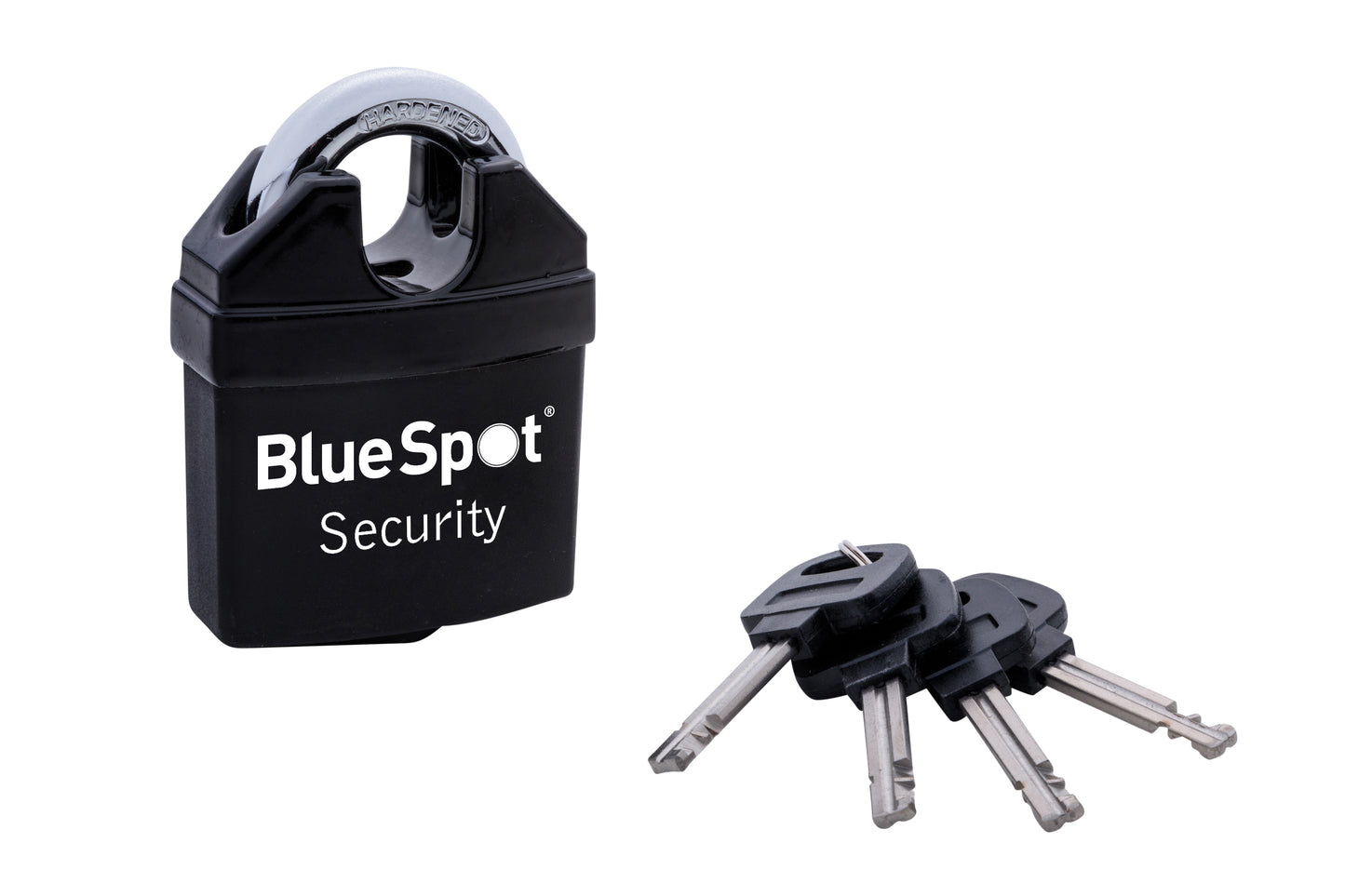 Blue Spot 65mm High Security Closed Shackle Zinc Alloy Padlock Steel Chain Door Lock 4 Key