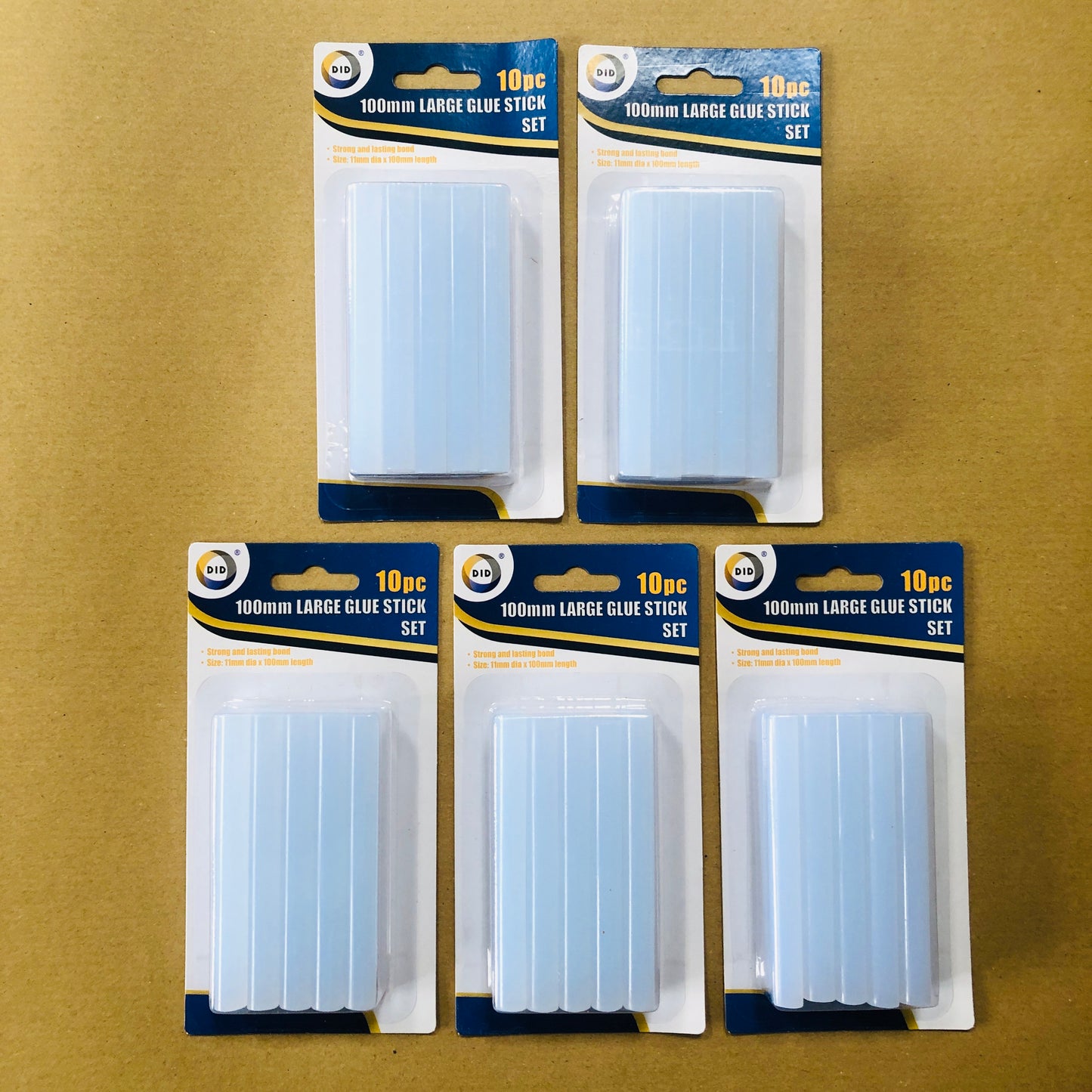 50 Pcs x Hot Melt Glue Gun Sticks 11mm Thick x 100mm Long Craft Adhesive Clear