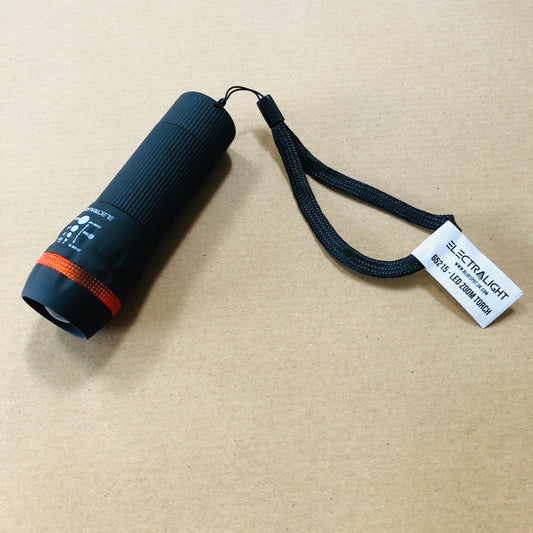 Electralight 1W LED Rubber Zoom Torch, Without Batteries