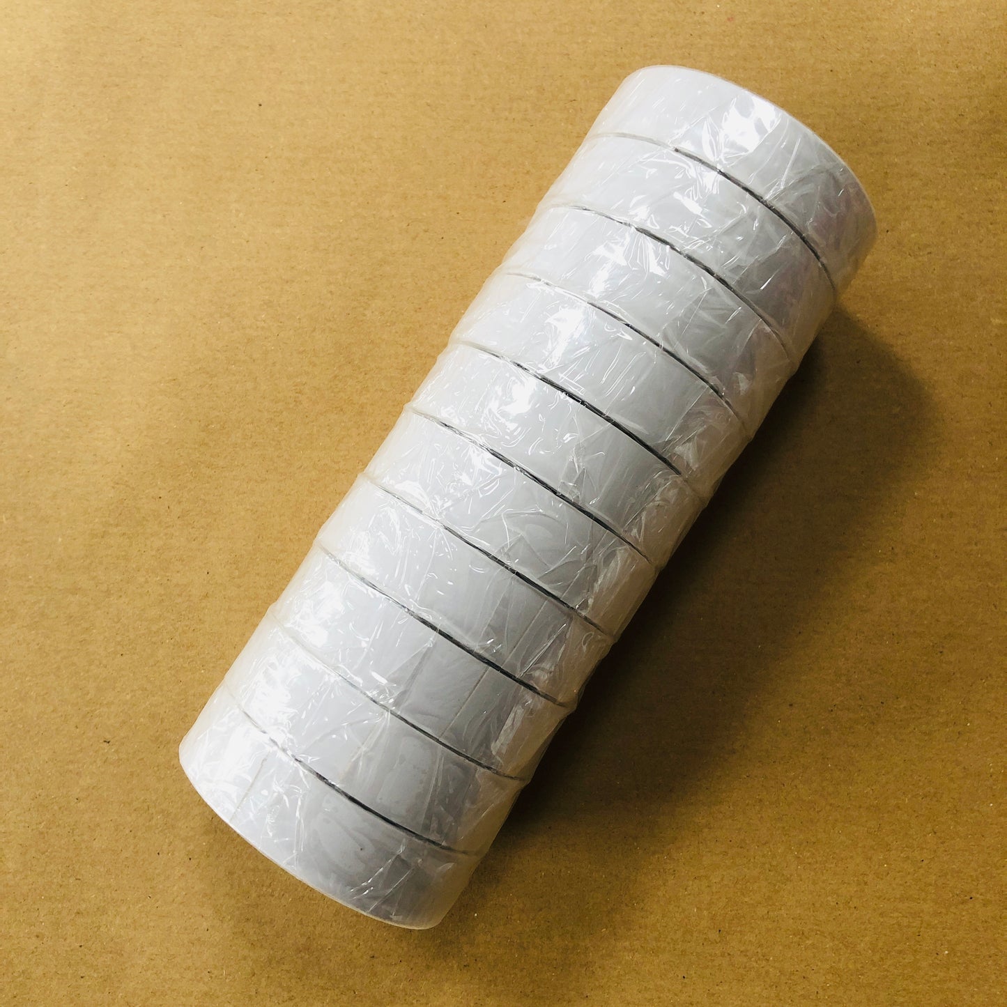 10 Rolls Of White Electrical Pvc Insulation Insulating Tape 19mm x 20m Tapes