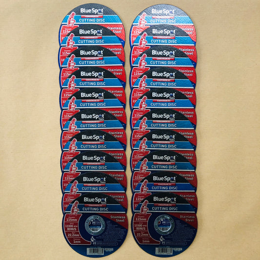 20 Stainless Steel Cutting Discs 115mm / 4½" Ultra Thin 1mm Metal Angle Grinder