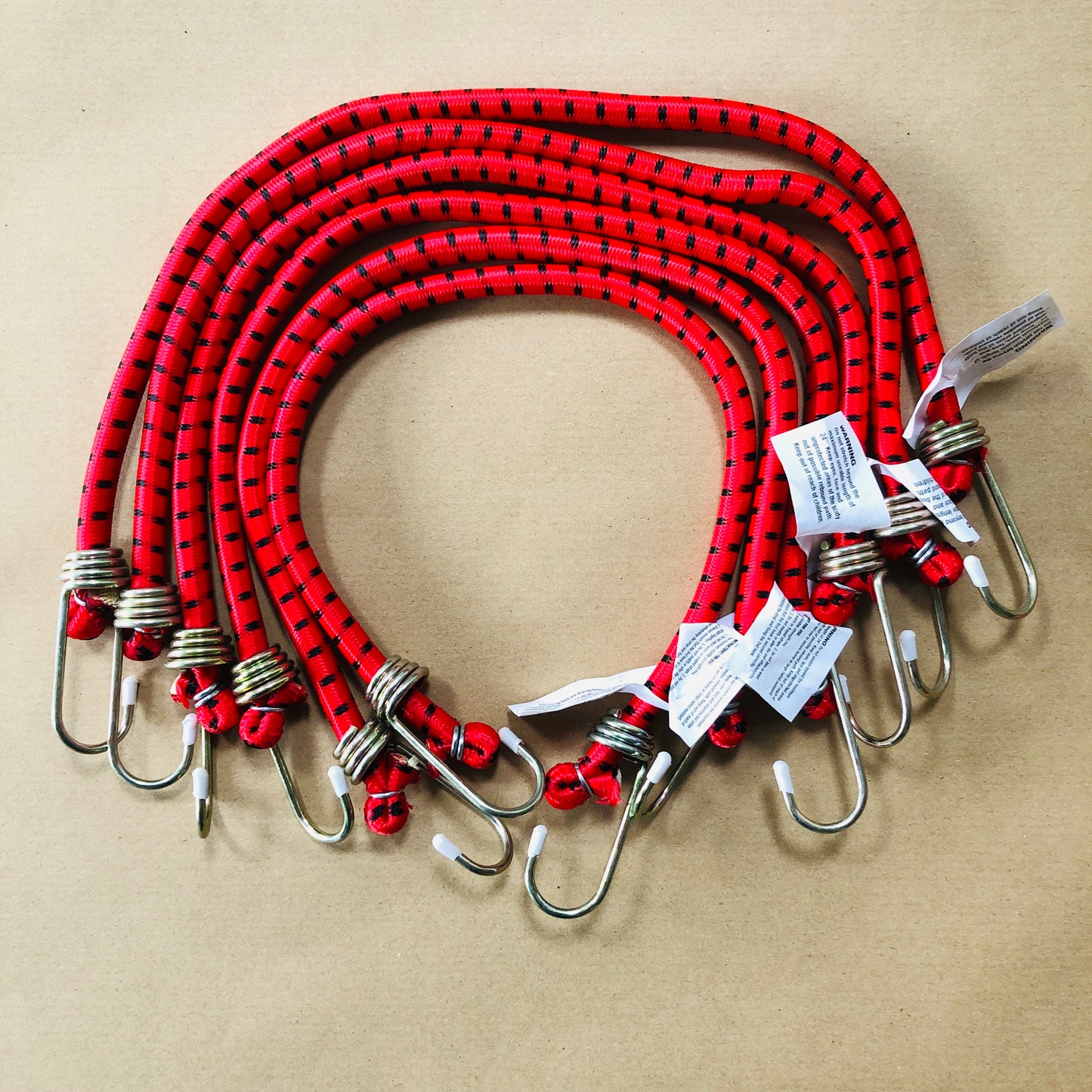 Bungees - 6 Heavy Duty Bungee Cords 60cm / 24" Long