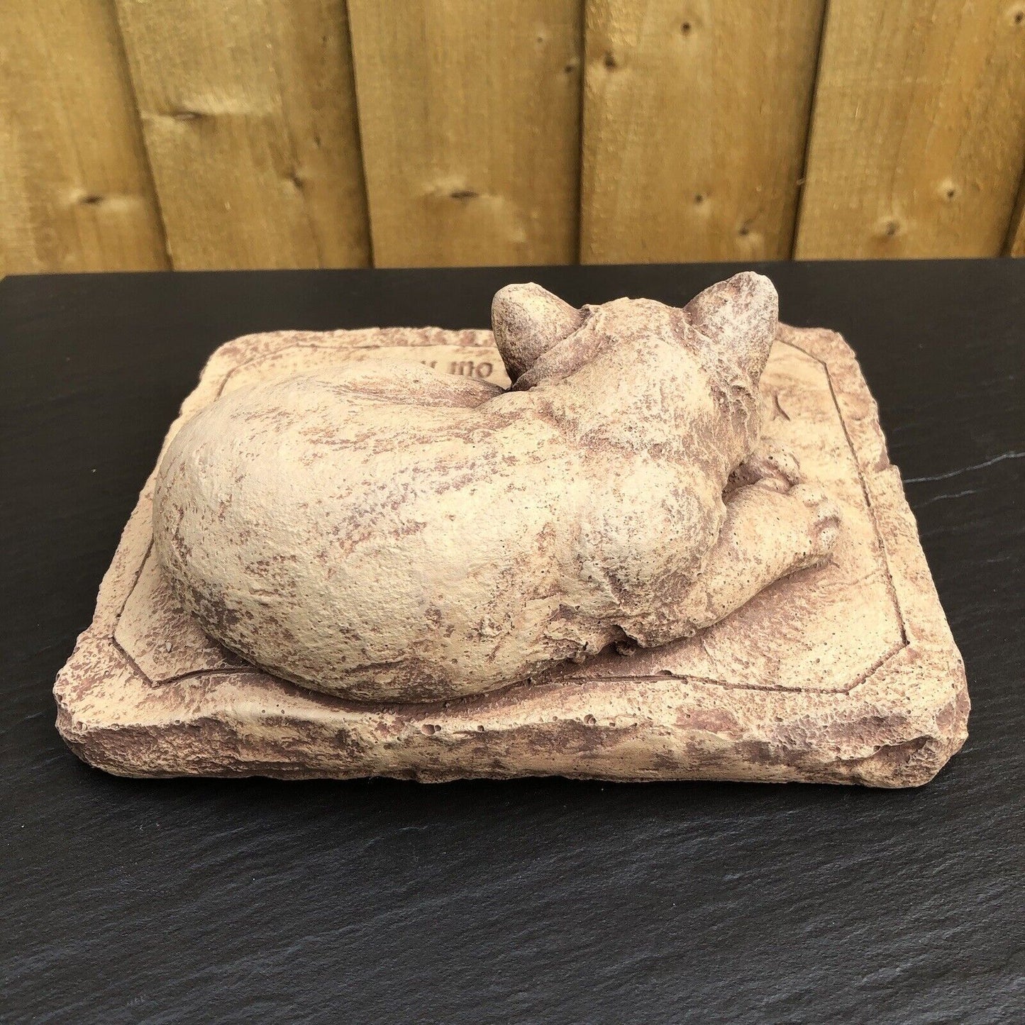 Surrey Stoneware - Cat - Memorial Sympathy Stone - You Have Left Our Lives But Will Never Leave Our Hearts - Cat902